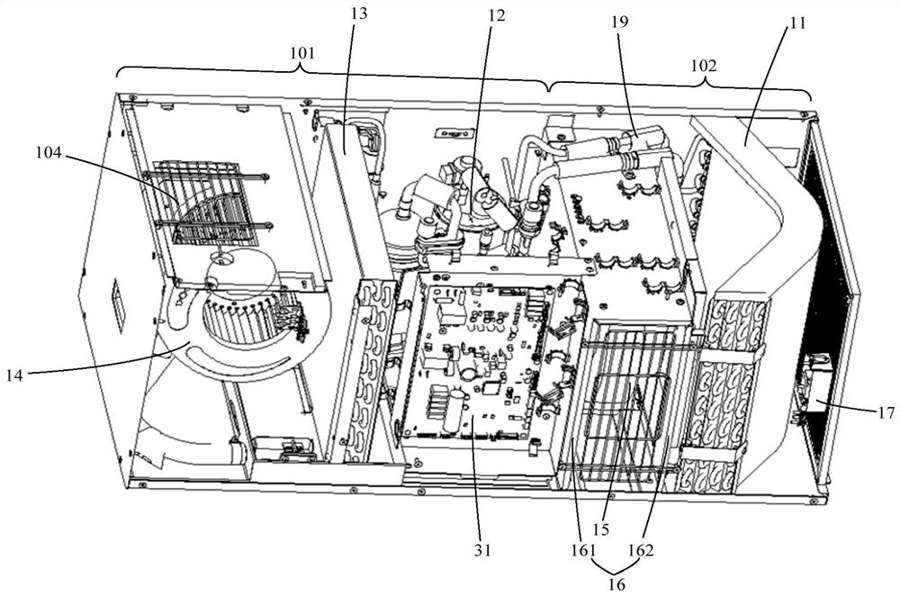 Integrated air conditioner and air conditioning system