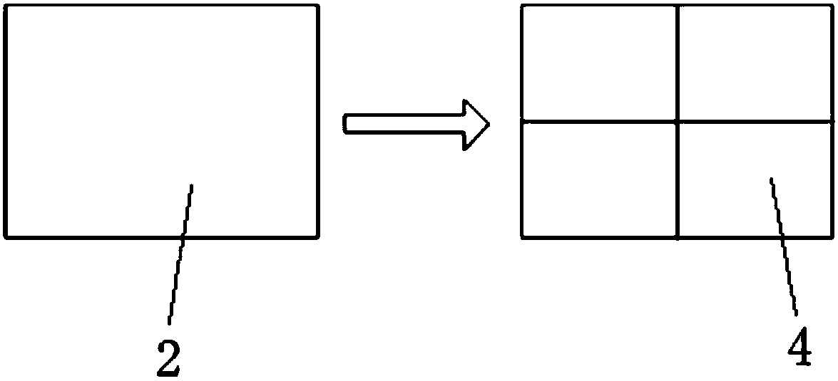 Background grid adaptive segmenting method in DC resistivity no-unit method