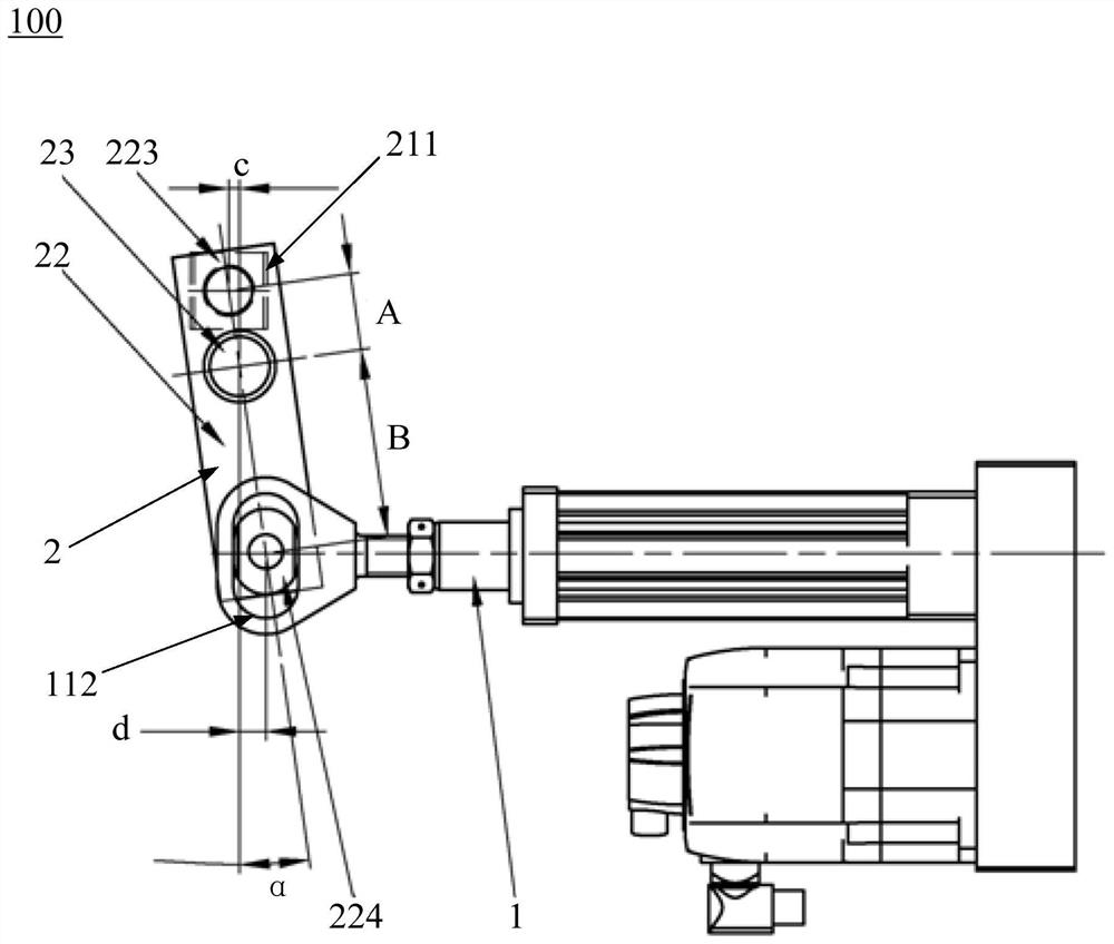 Axial flow compressor stationary blade adjusting mechanism and axial flow compressor applying same