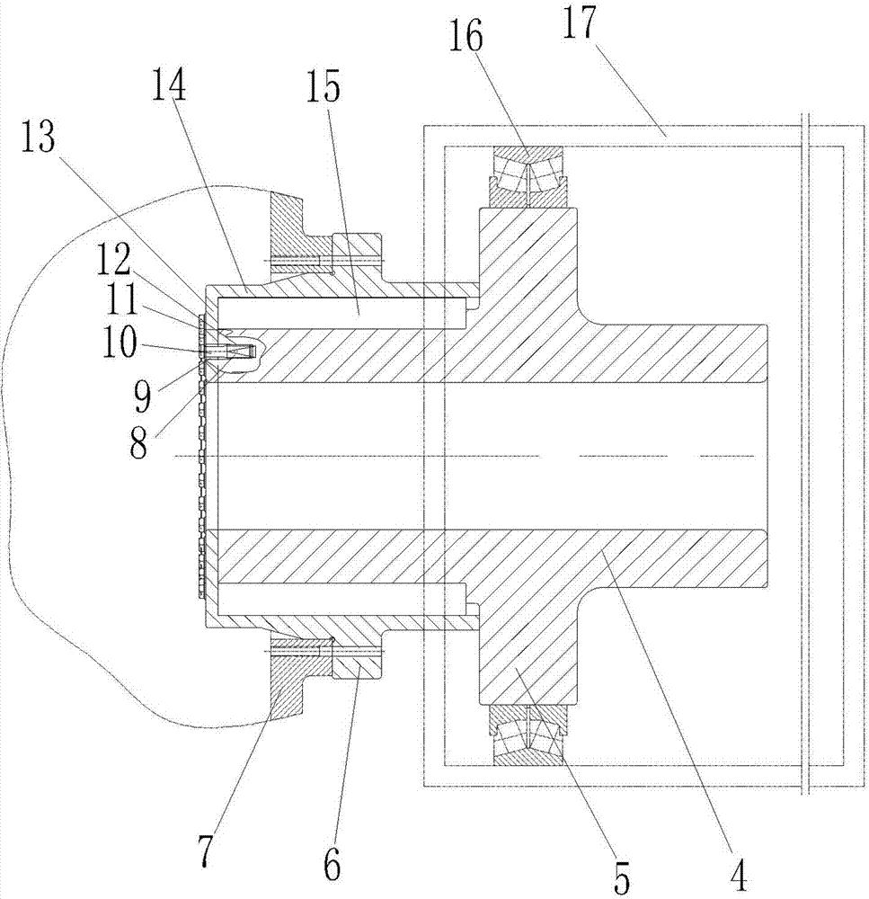 Wind driven generator and fan main shaft thereof