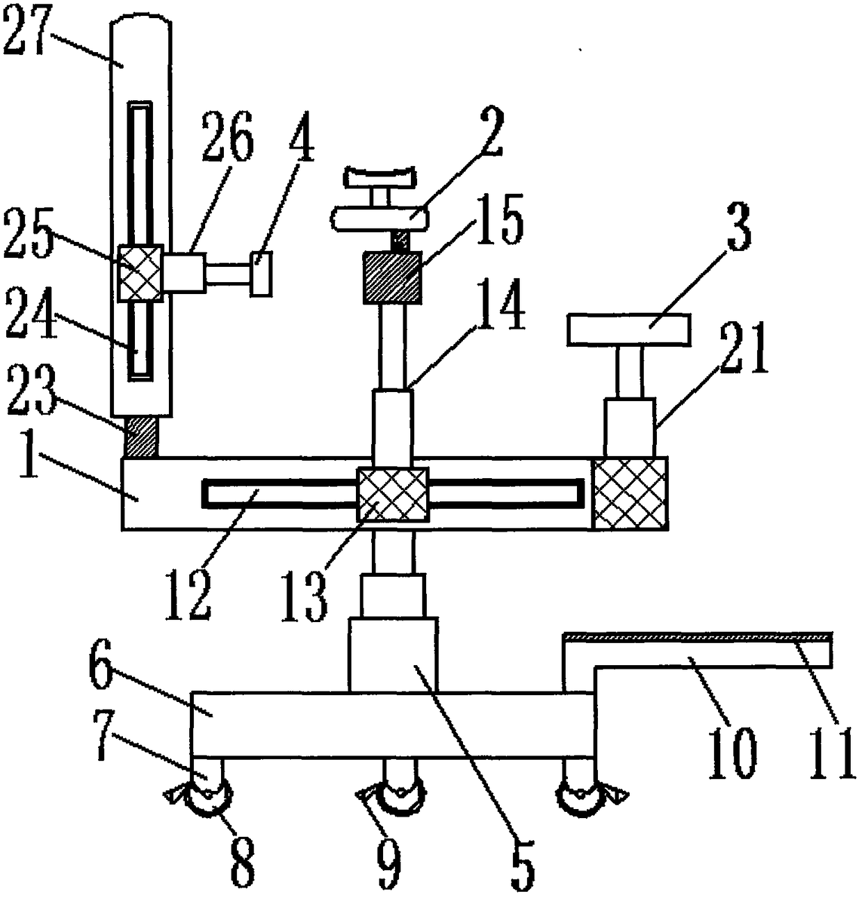 Supporting apparatus for neurosurgery department