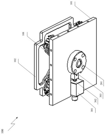 Satellite launching box ejection device