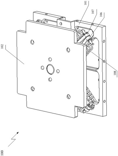 Satellite launching box ejection device