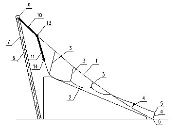 Non-bracket cable truss construction method for lifting entire body by obliquely drawing fixed jack