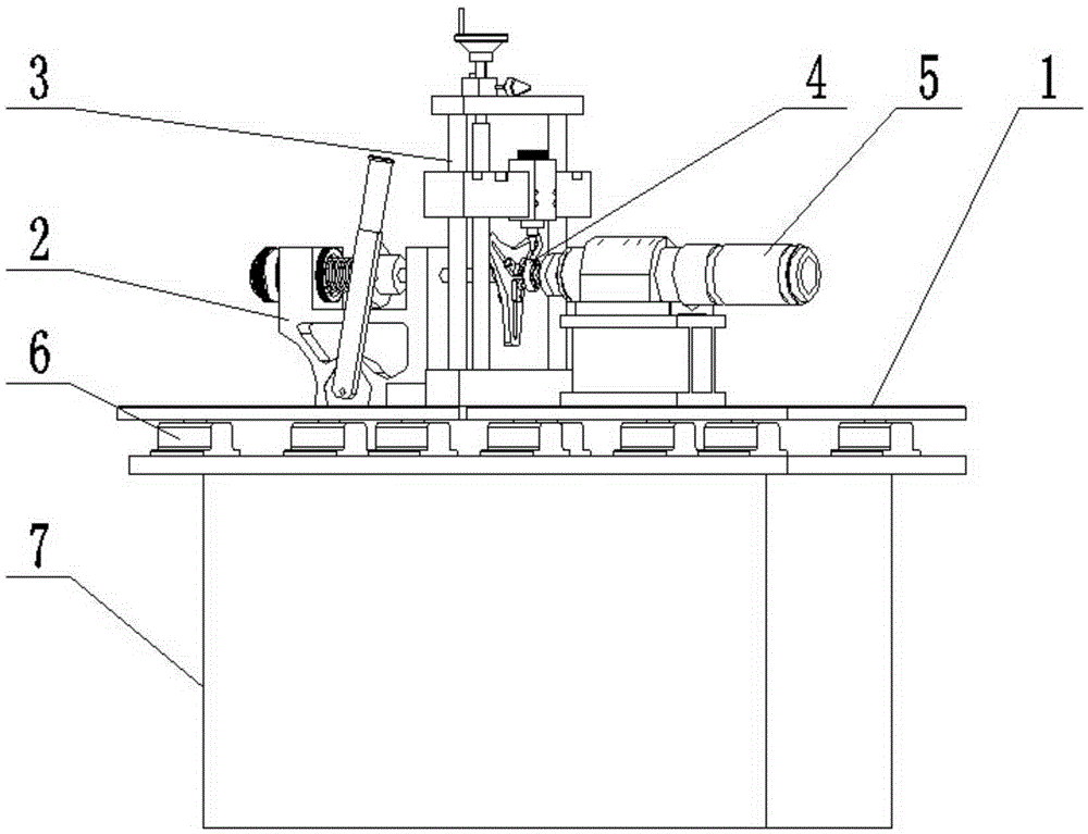 Rolling bearing high-speed vibration testing method