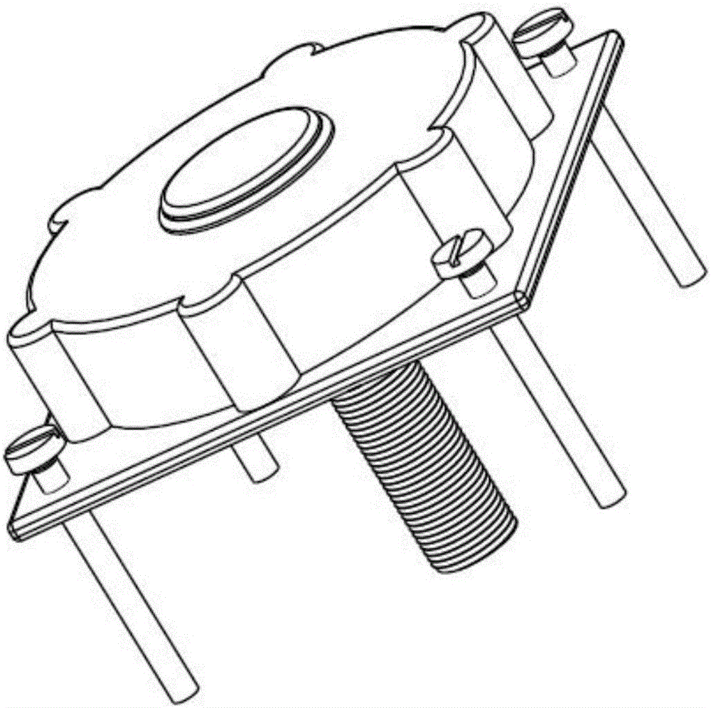 Portable high-precision inner round hole contour error automatic measuring device