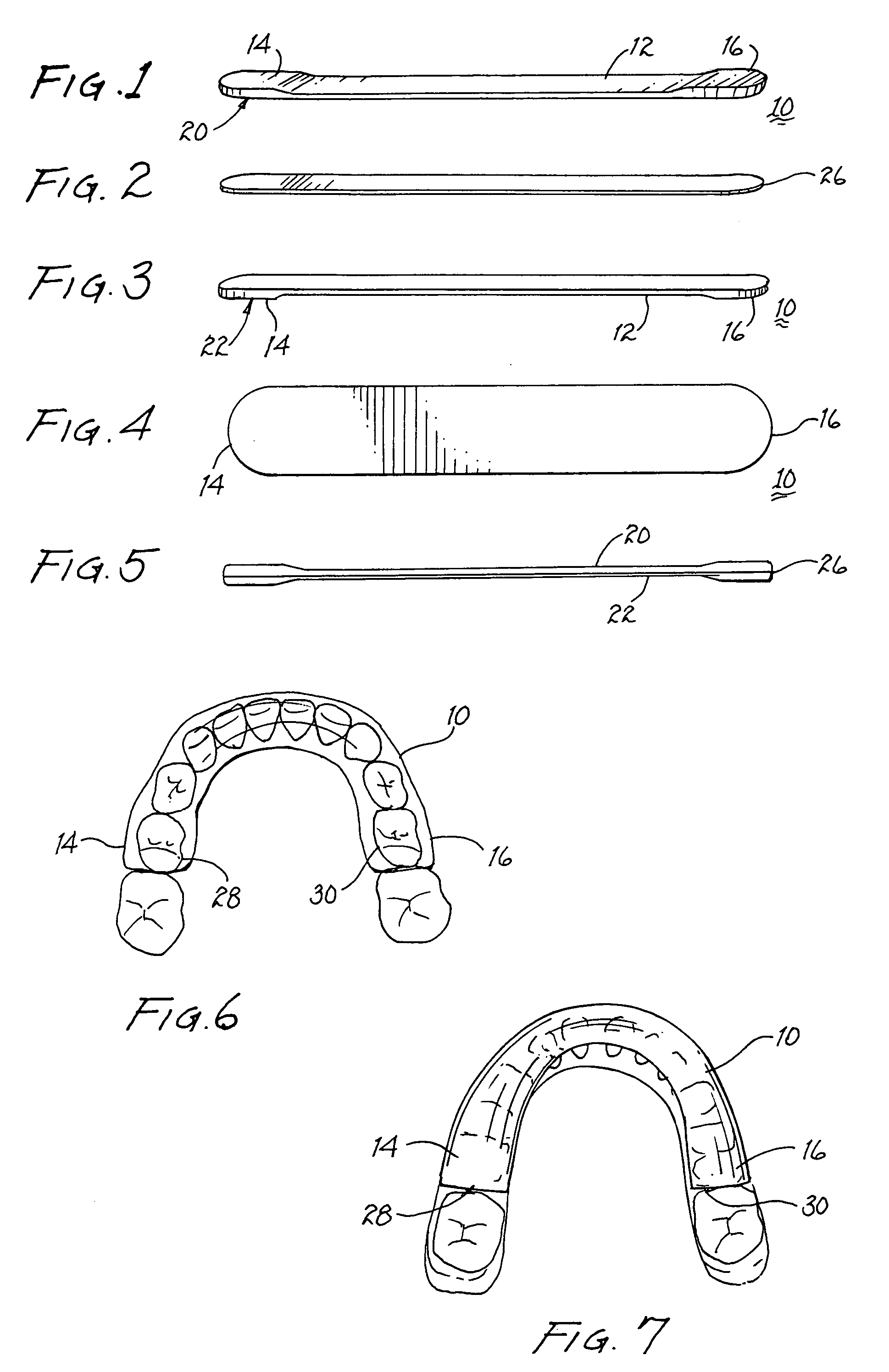 Substrate of polishing compound for teeth and method