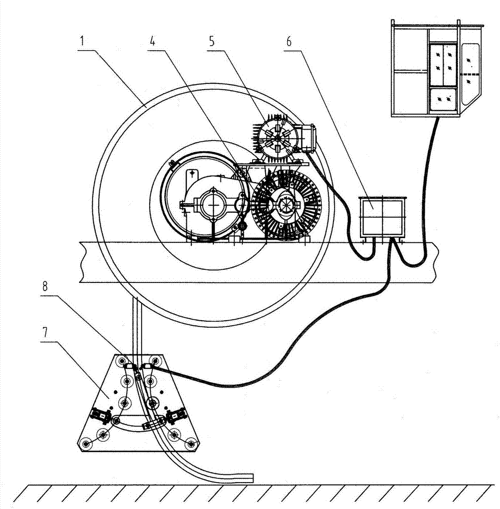 Variable frequency hydraulic coupling cable drum