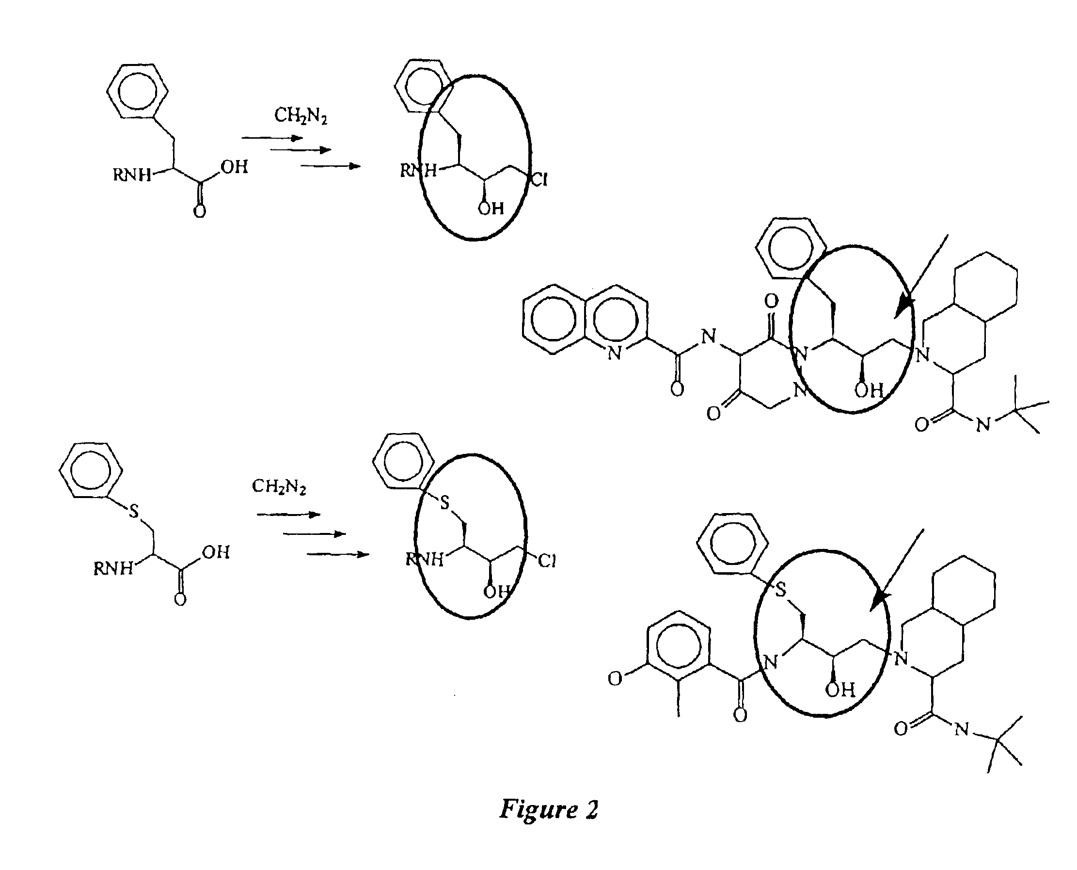 Clean, high-yield preparation of S,S and R,S amino acid isosteres