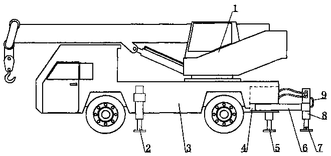 Lifting device used for mounting large power equipment