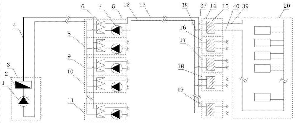 Method for reducing transmission and distribution energy consumption of regional central heat supply network