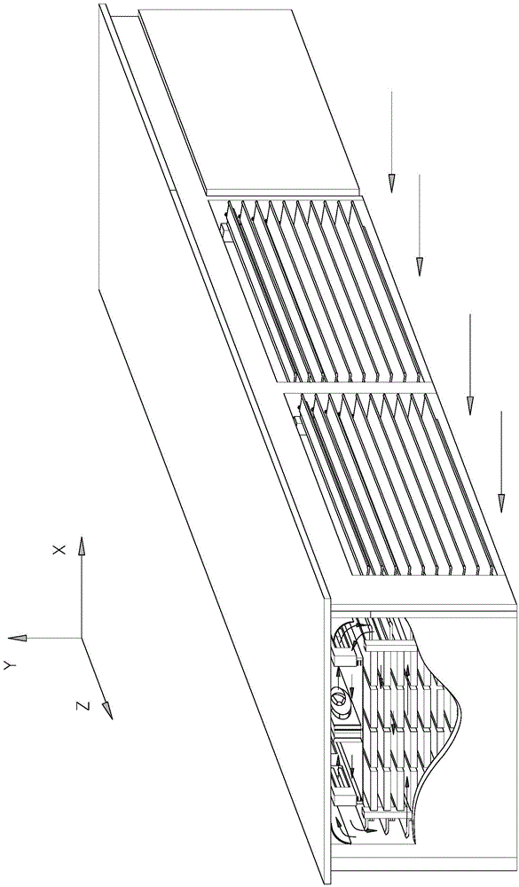 Moveable air flow guide air-blowing frame of hot air drying room