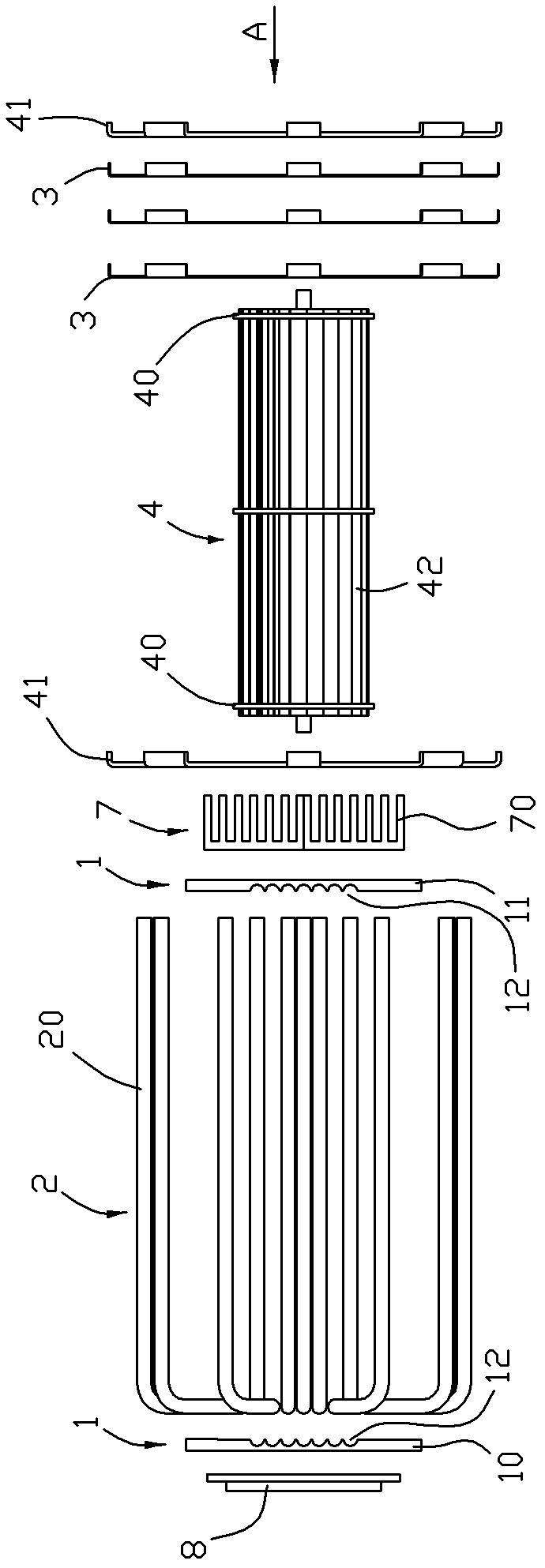 Heat sink and led lamp with heat sink