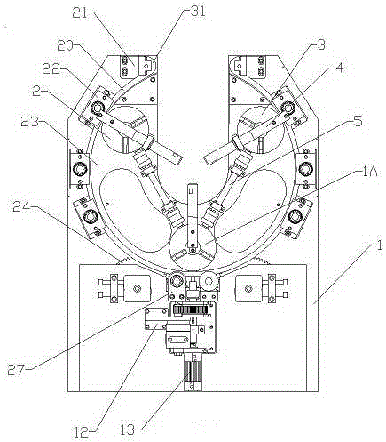 Open-type three-jaw self-centering rotation device