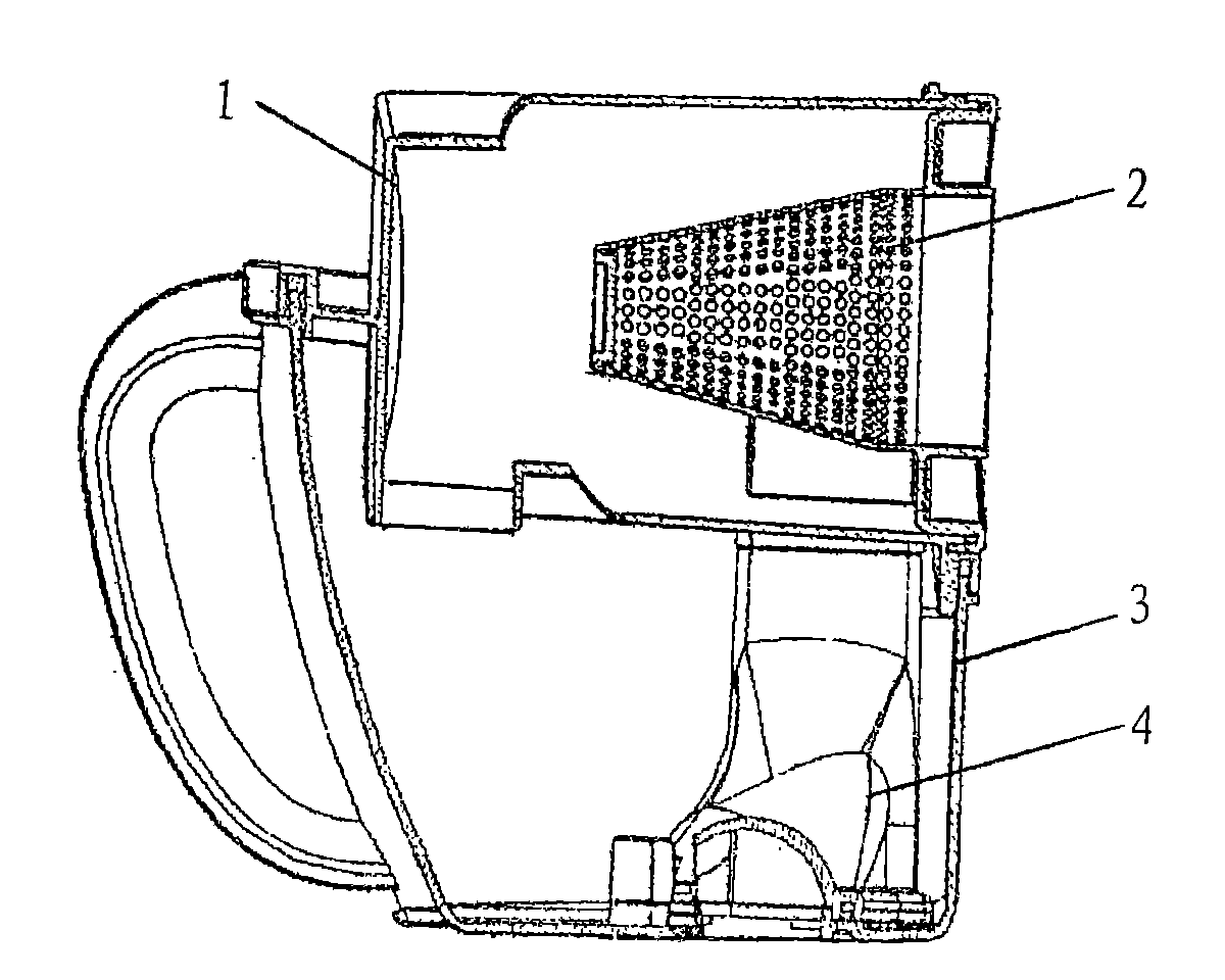 Dust collecting device for dust collector