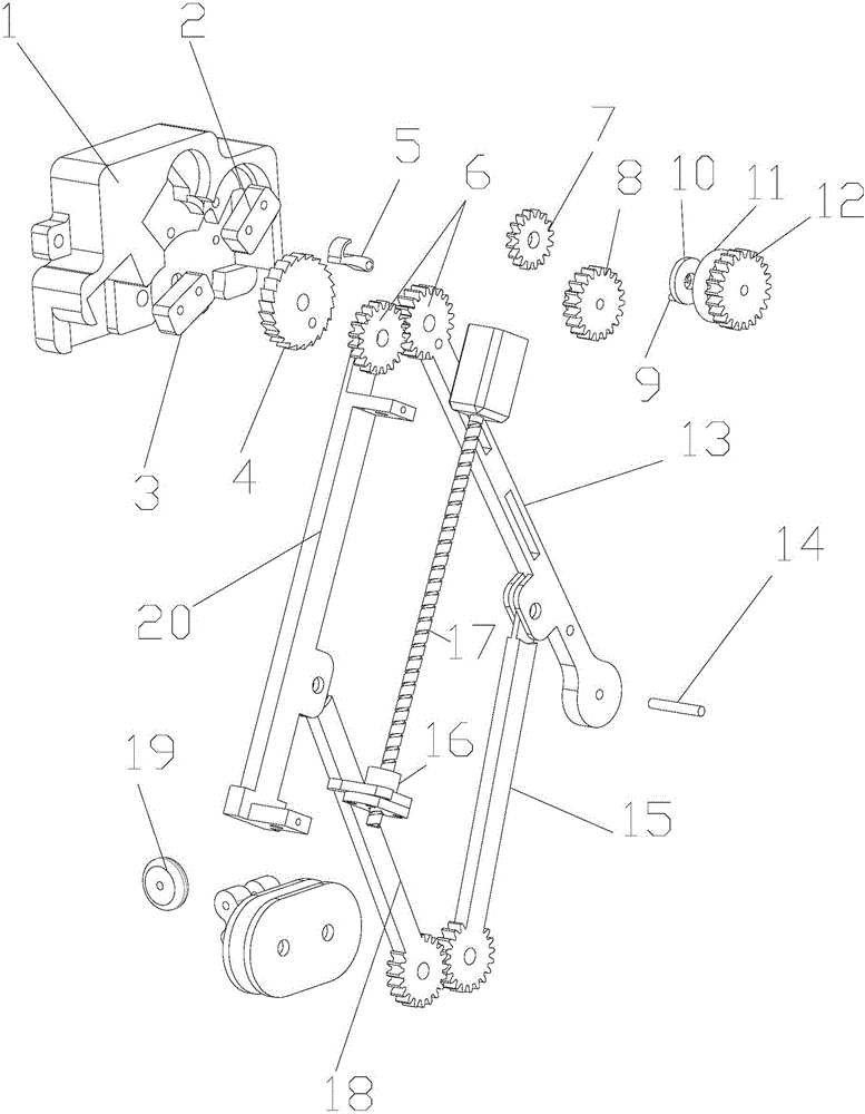 Multi-connection-rod jumping mechanism