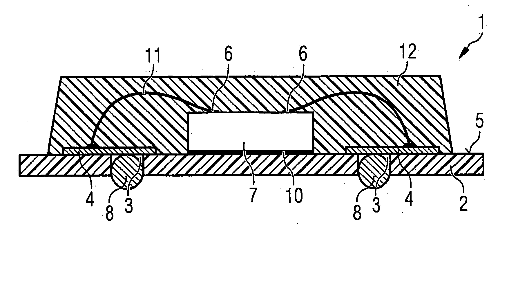 Method for producing a BGA chip module and BGA chip module