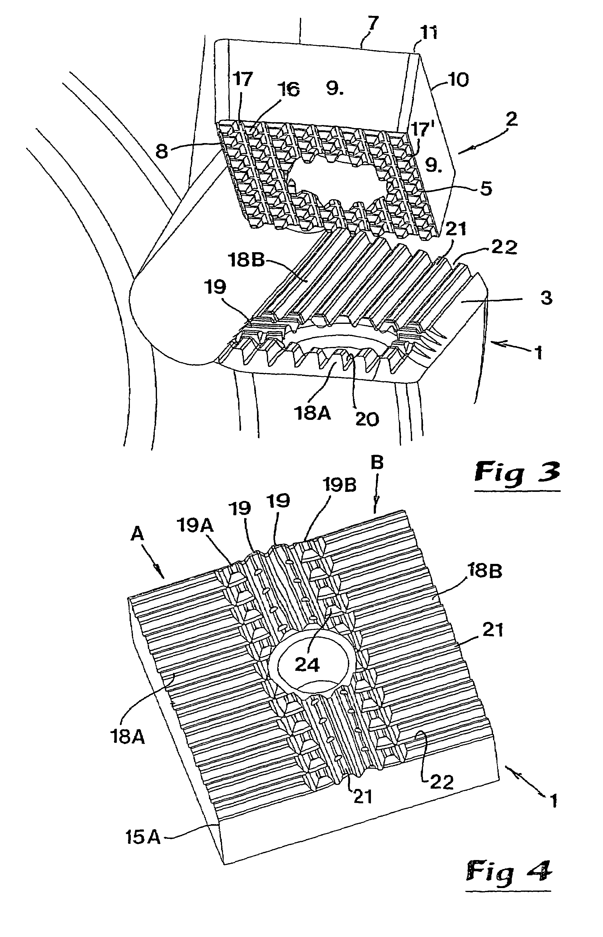Cutting tool and insert with serrated contact surfaces between holder and insert