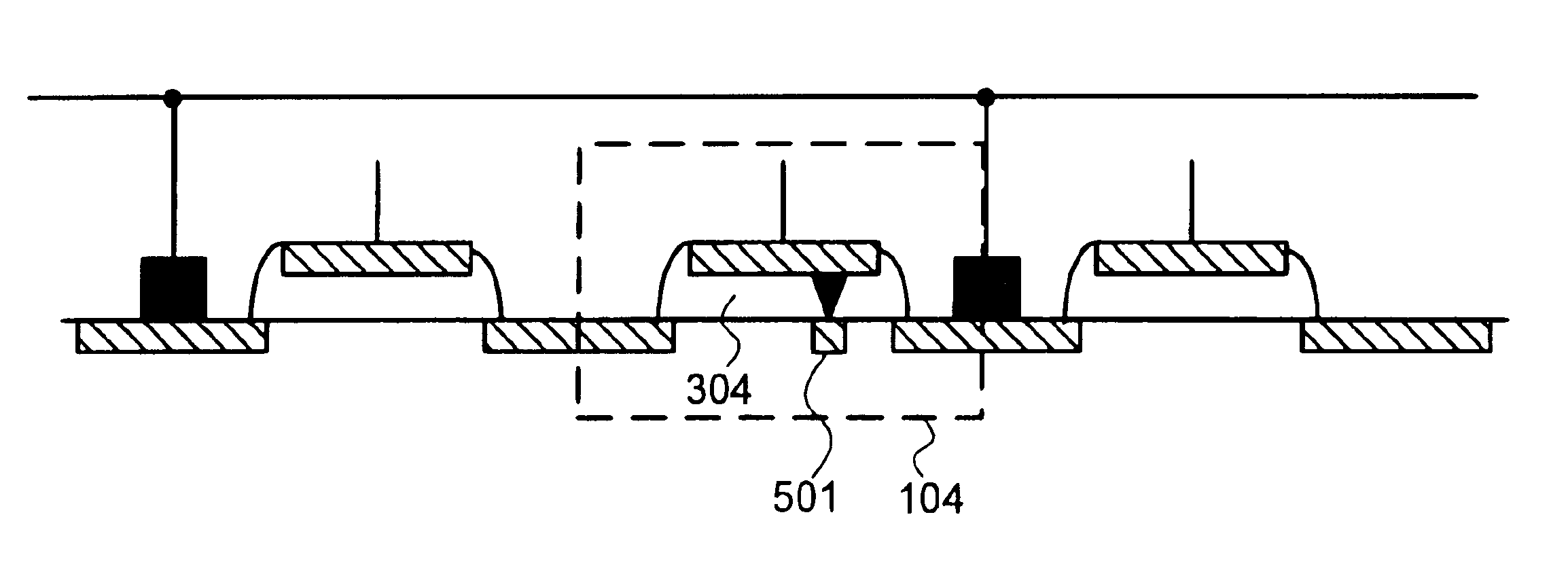 High density semiconductor memory cell and memory array using a single transistor and having variable gate oxide breakdown