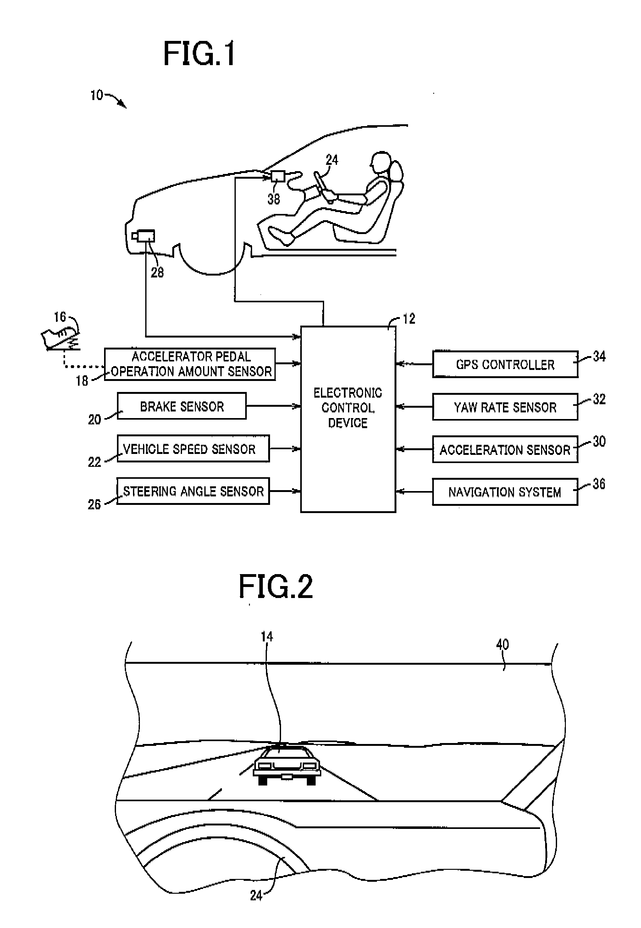 Driving assist device for vehicle