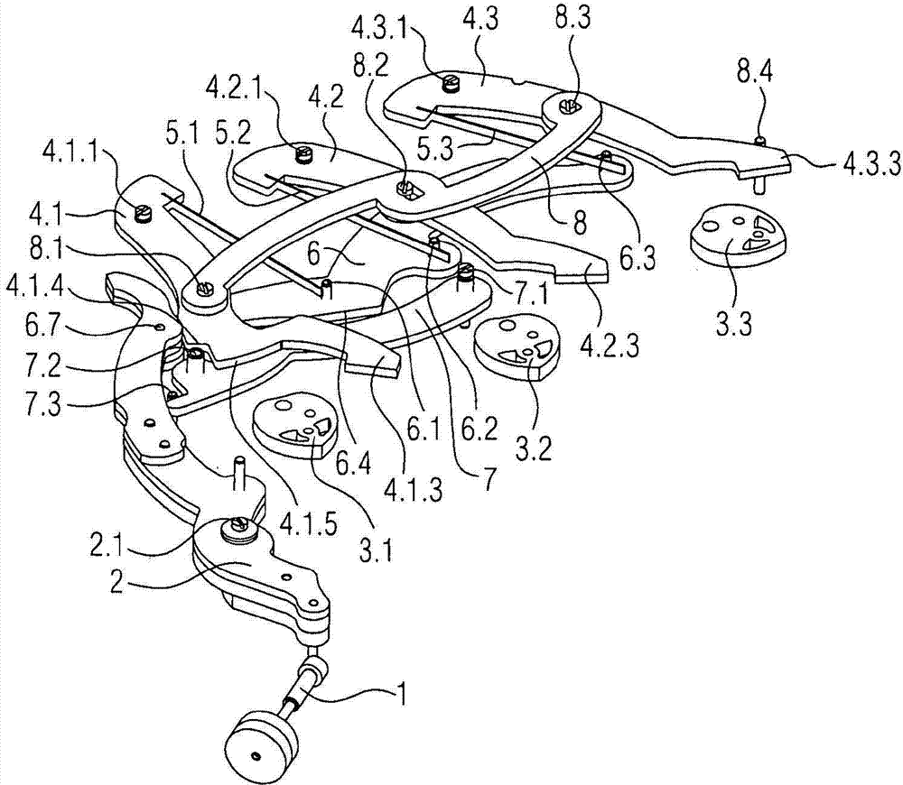 Zero-reset device with independent hammers