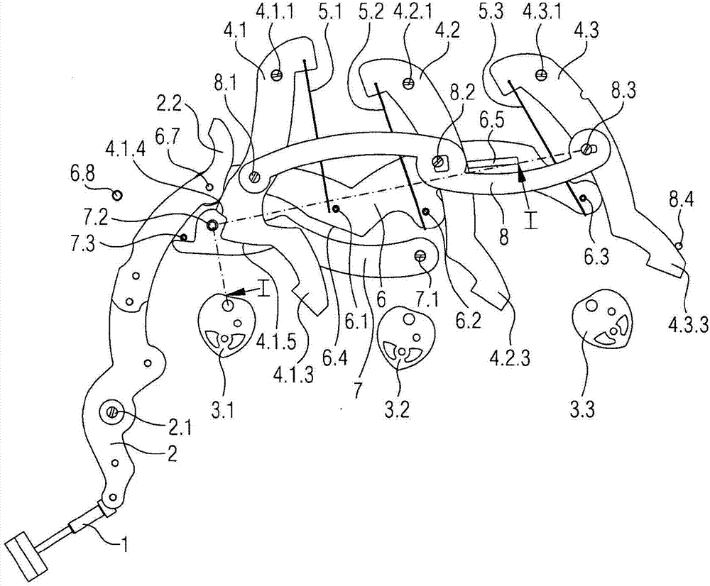 Zero-reset device with independent hammers