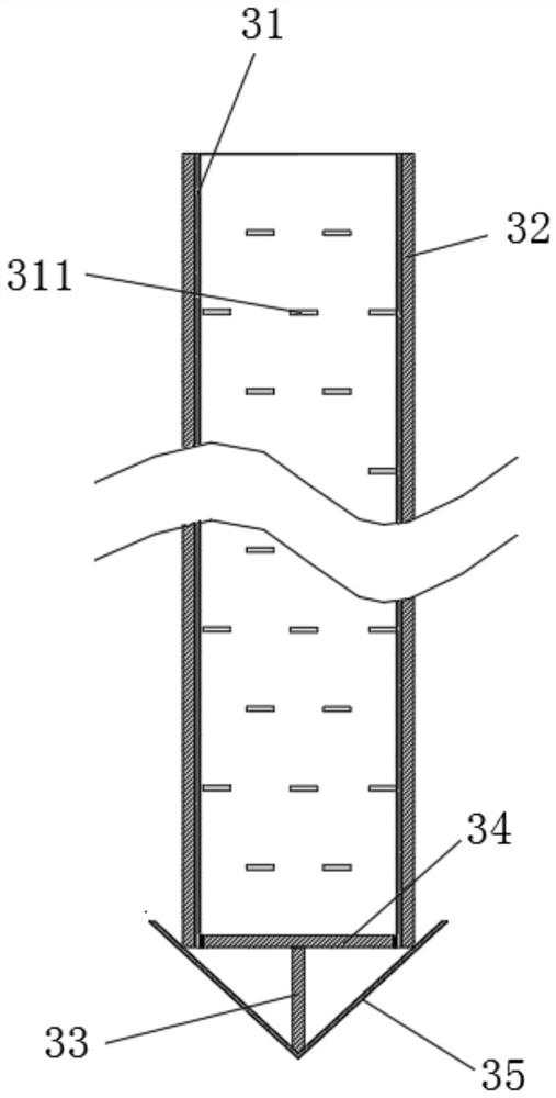 Composite drainage structure applicable to liquefaction resistance of sand layer with high fine grain content and construction method of composite drainage structure