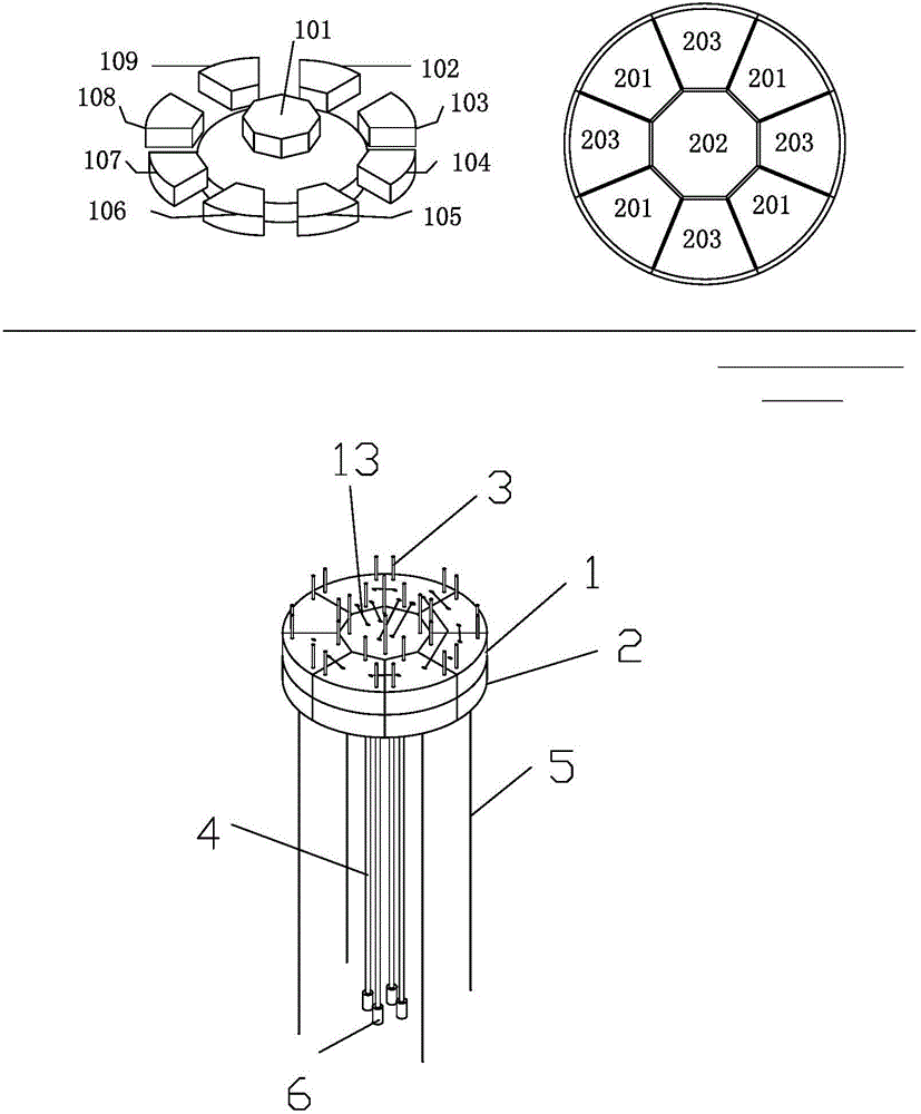 Underwater modular oil-gas production platform and working method thereof