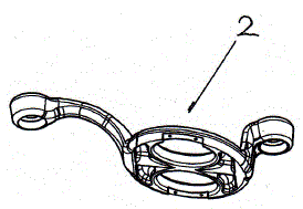 Front-and-rear-rod-shaped foot swing type roller skates