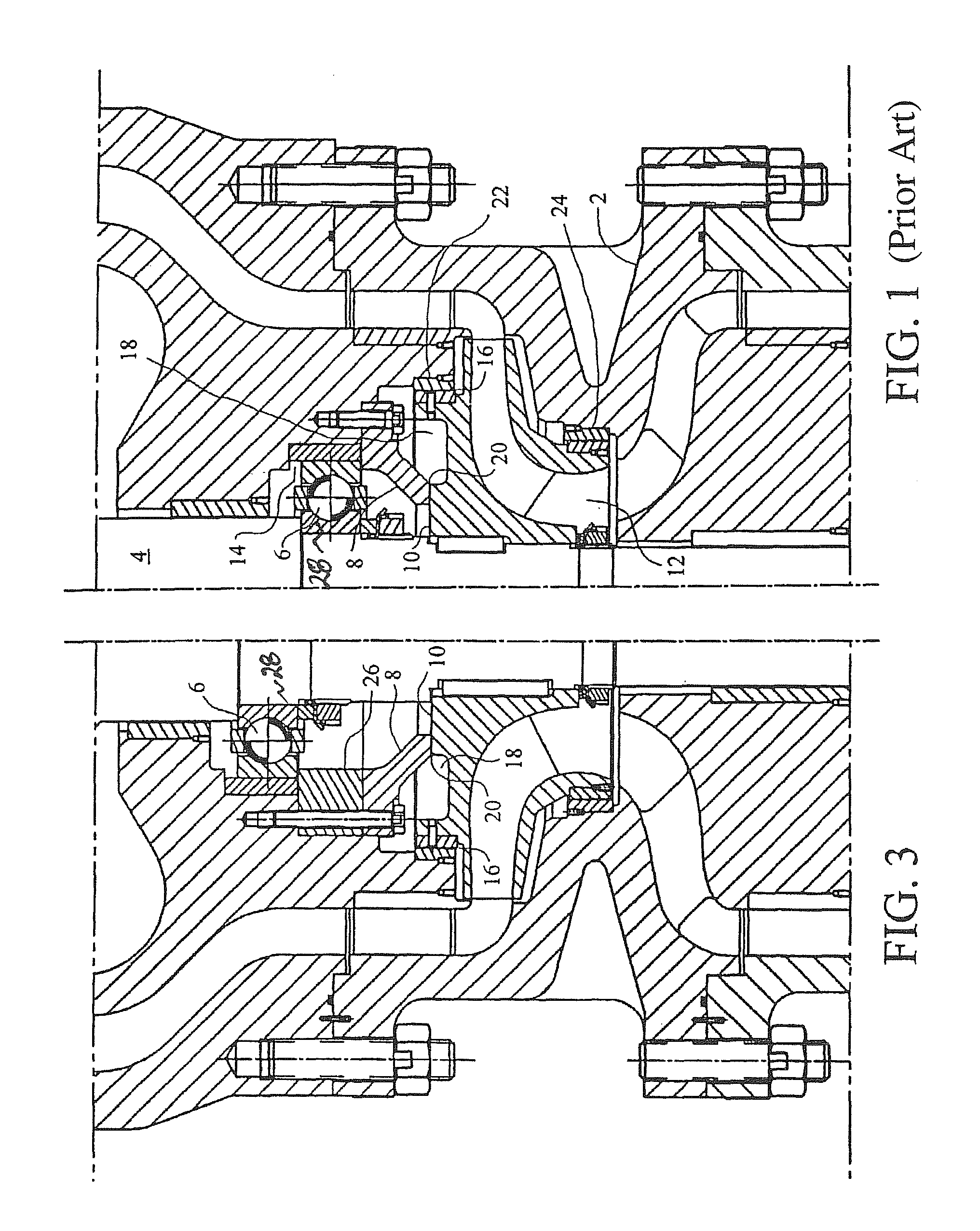 Thrust balancing device for cryogenic fluid machinery