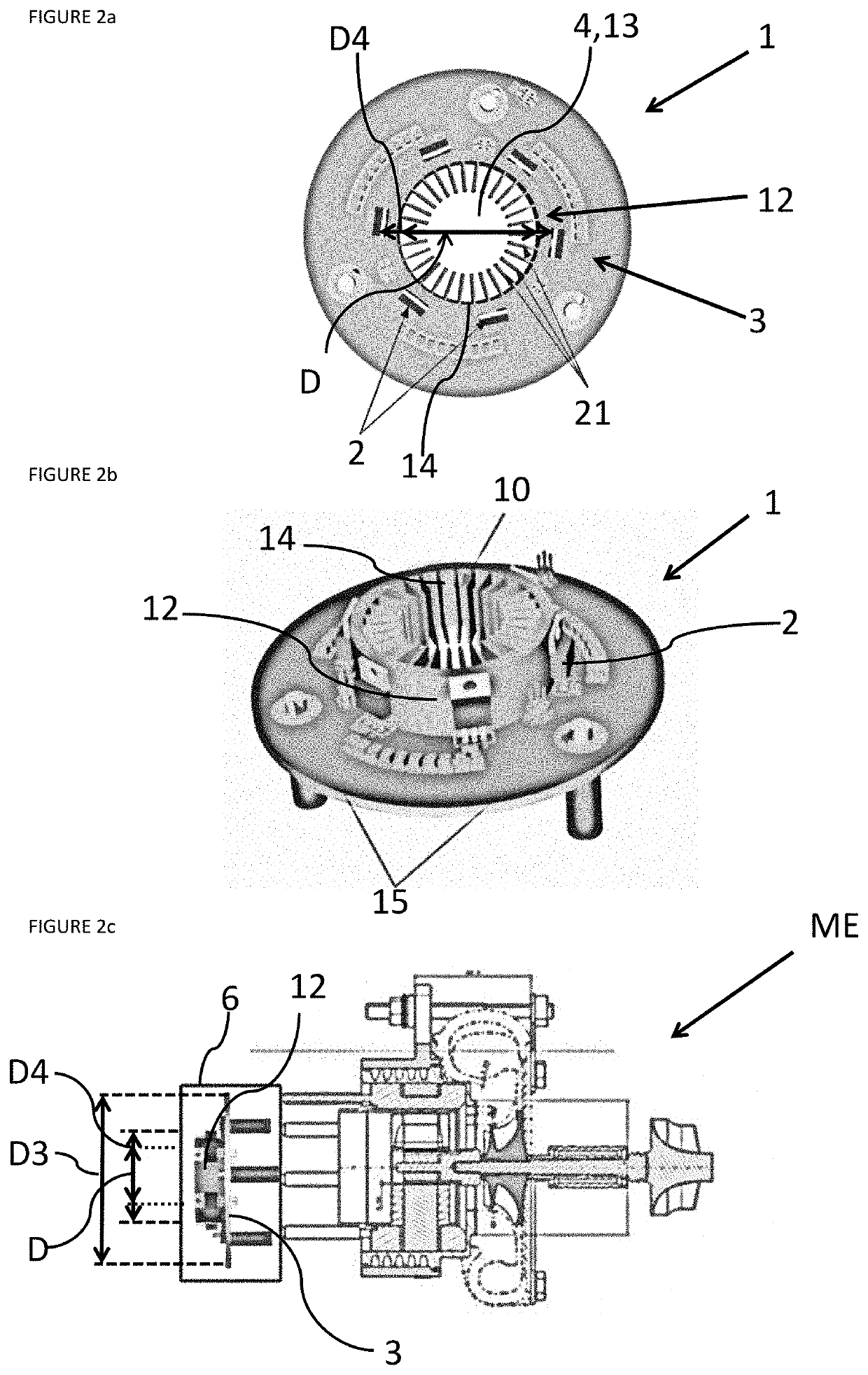 Flow-cooled toroidal or circular power electronics