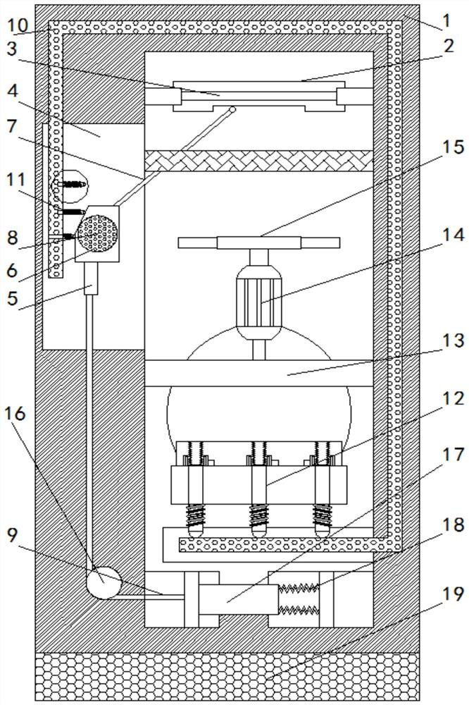 Energy-saving LED lamp capable of conducting heat dissipation adjustment according to temperature of lamp wick