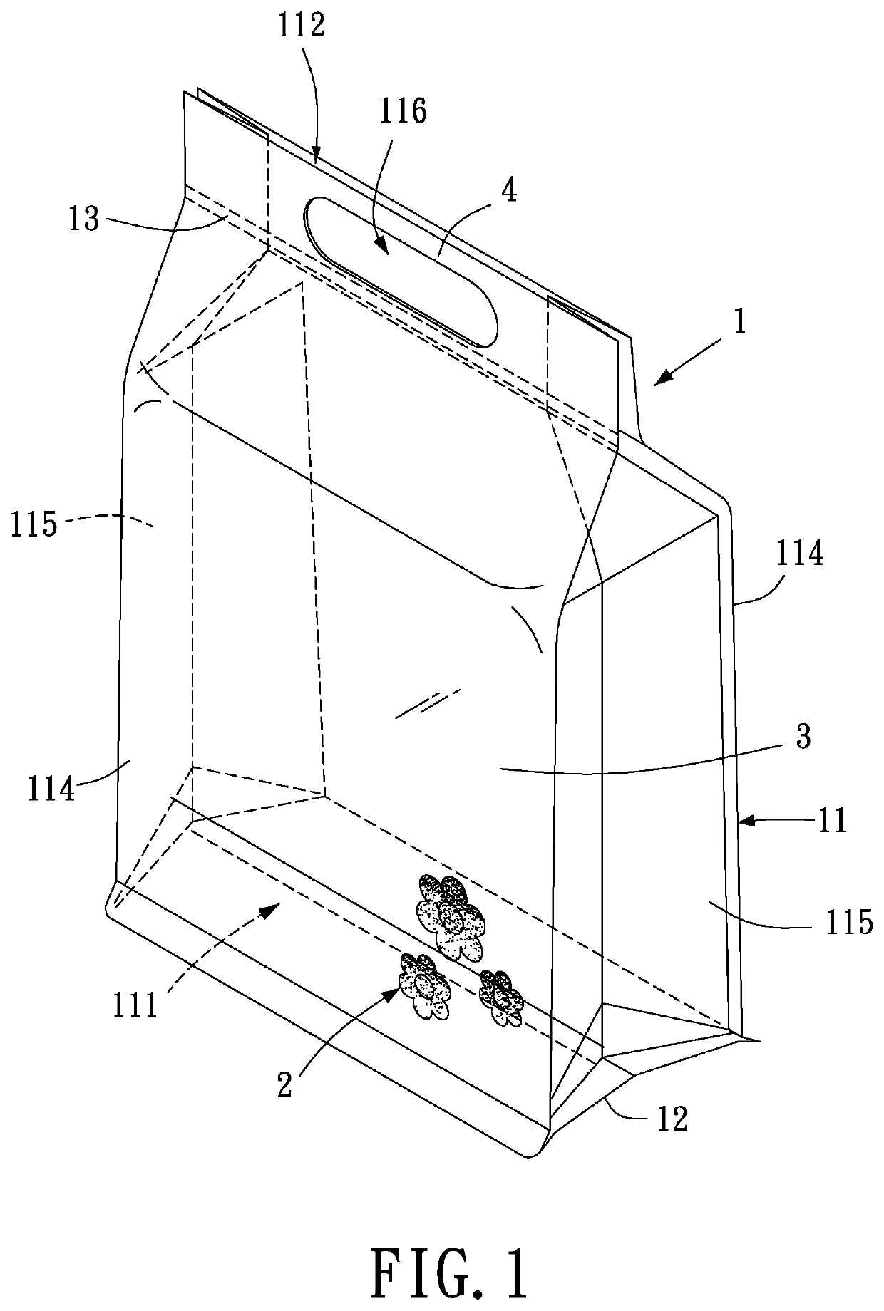 Packaging structure with patterns formed through continuous multi-color hot foil stamping