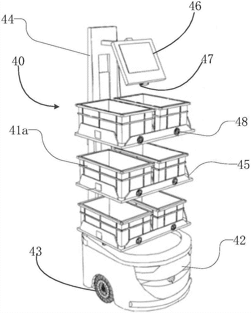 Warehousing system capable of automatically processing and carrying out orders and warehousing method thereof