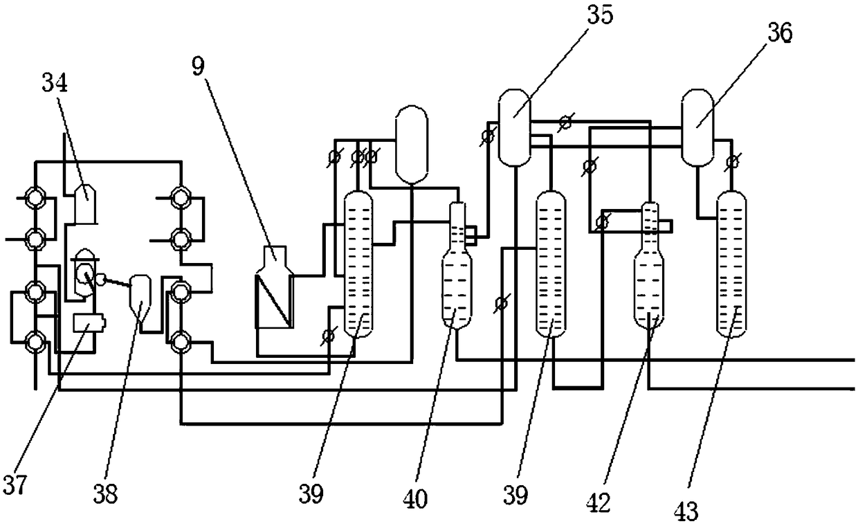 Automatic deasphalting and wax separation deoiling apparatus having metering and weighing functions