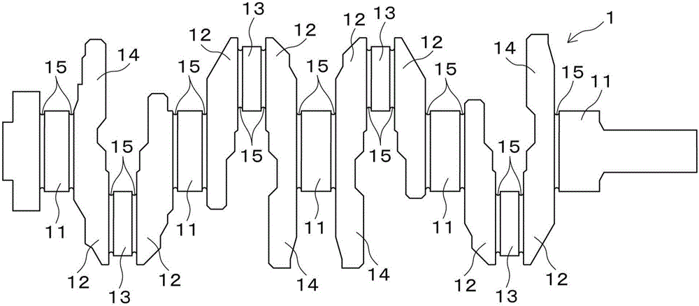 Strengthening method for fillet part of crankshaft and stengthening device therefor