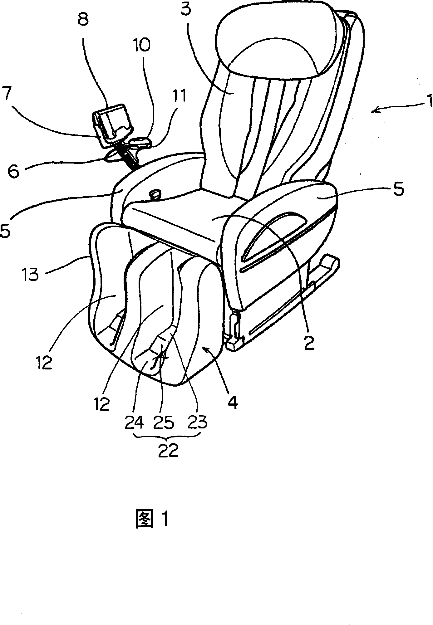 Chair type massaging machine