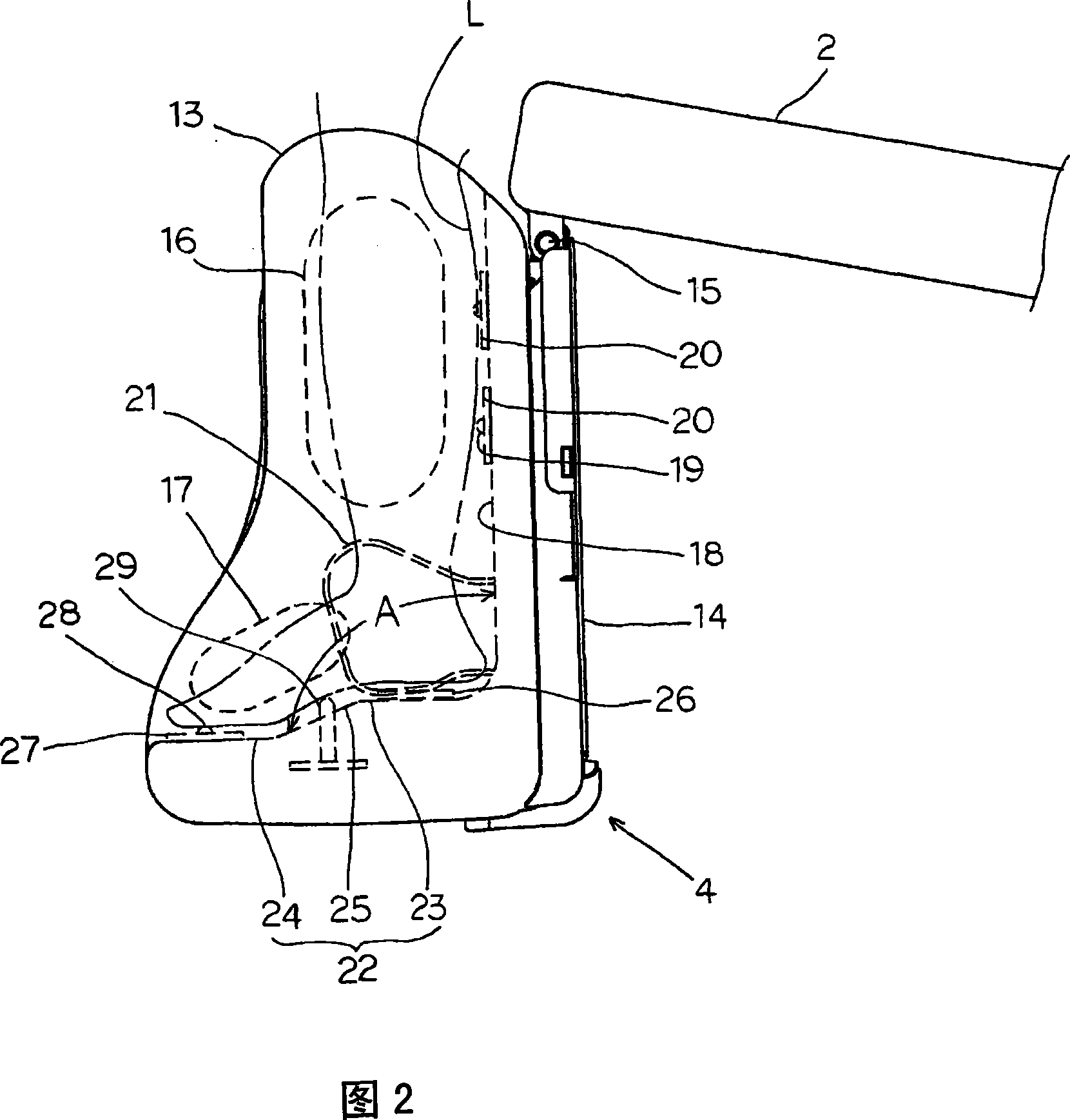 Chair type massaging machine