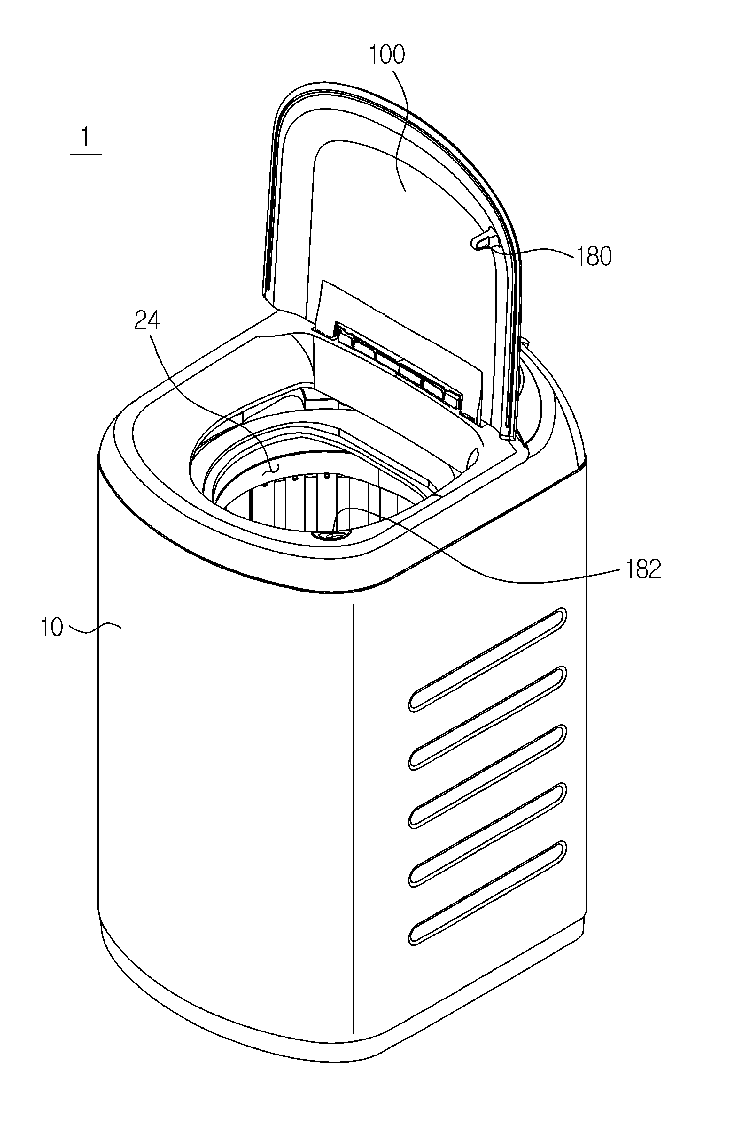 Washing machine and manufacturing method of door