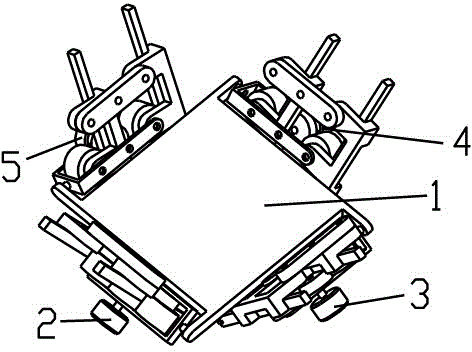 Manipulator with four motion ranges in gear transmission space