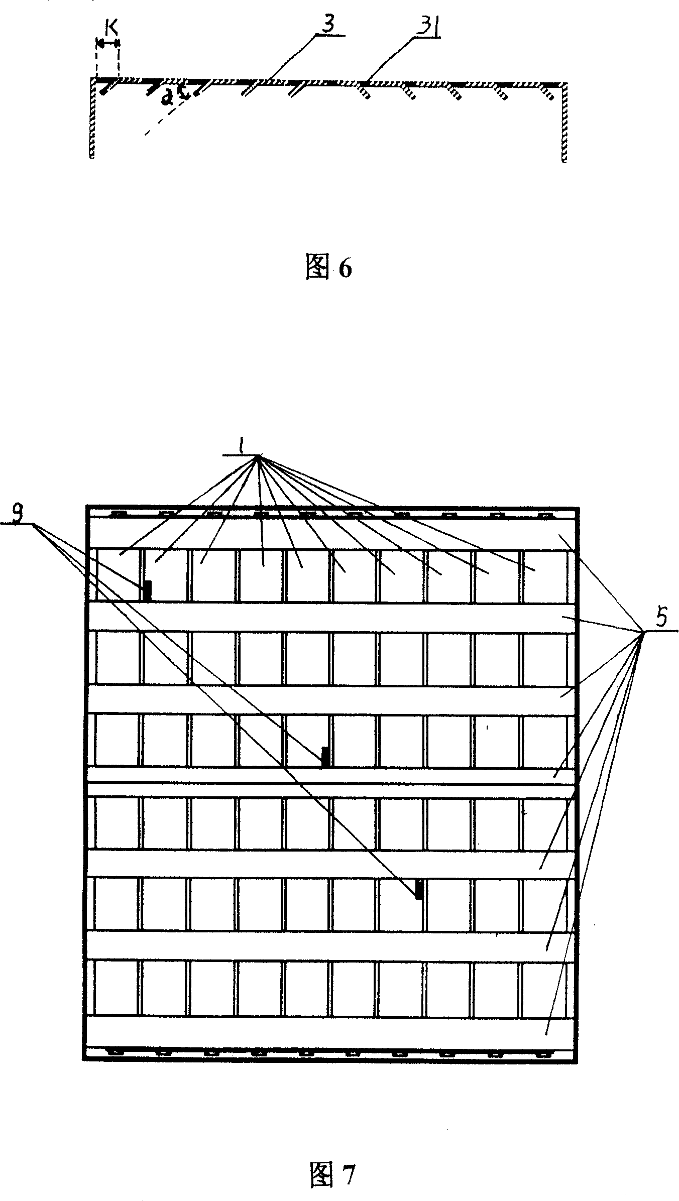 Radiating structure of power battery for hybrid power automobile