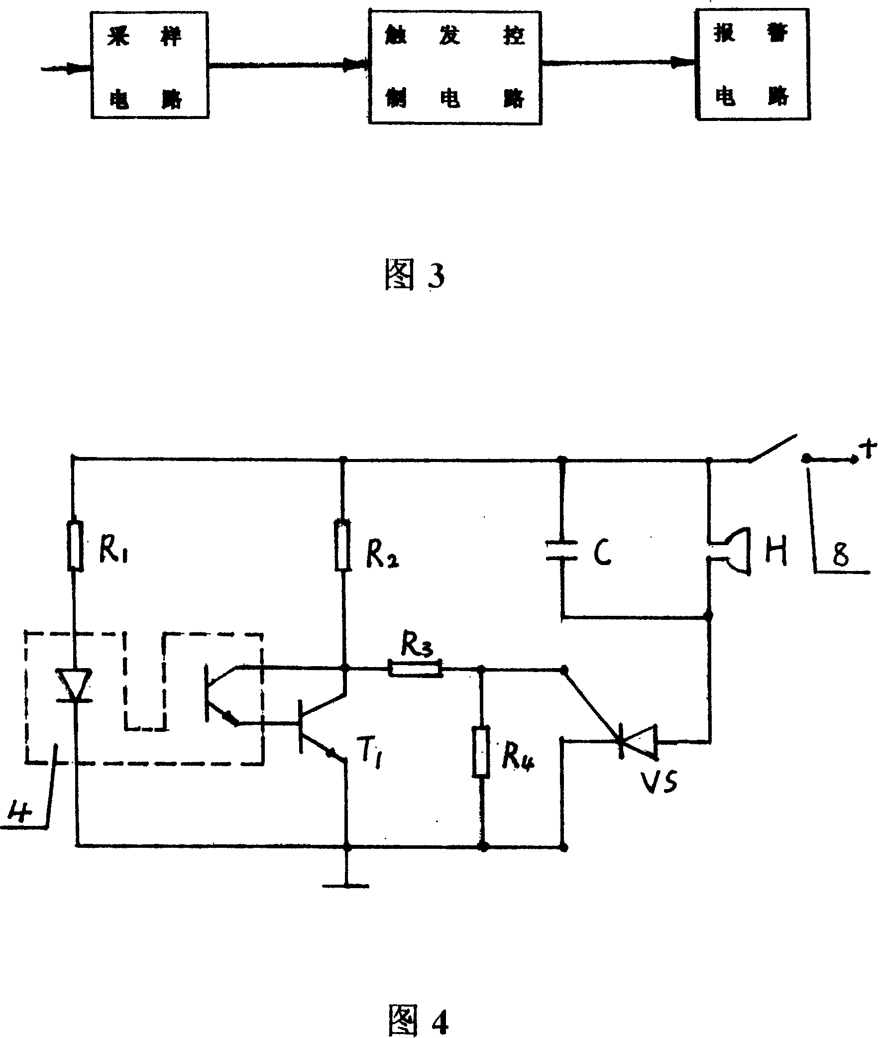 Portable medical transfusion alarm device