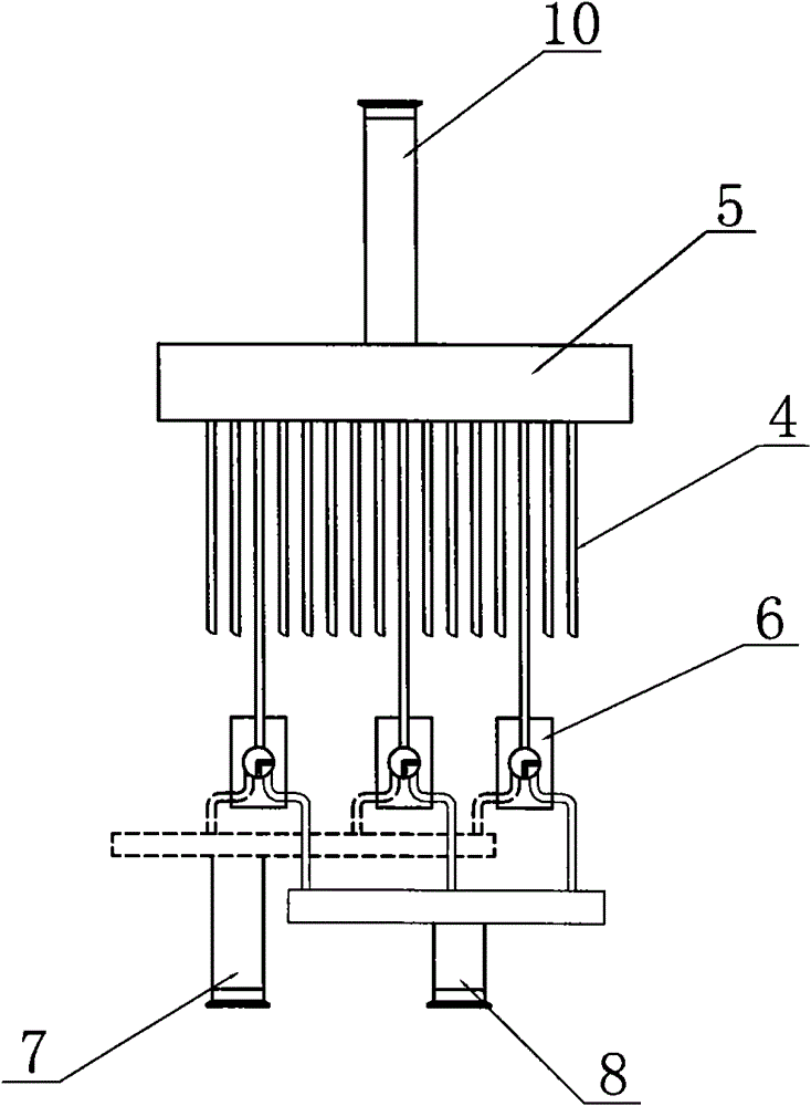 Device for detecting and removing impurities from drinks