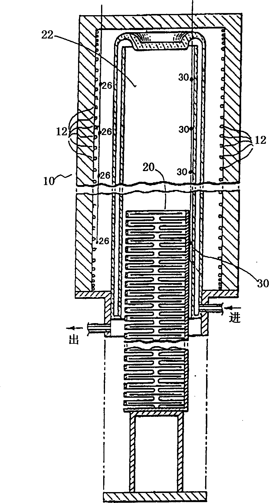 Inertial temp. control system and method