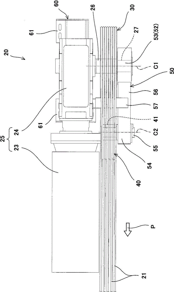 Lifting driving device and mechanical parking equipment having the same