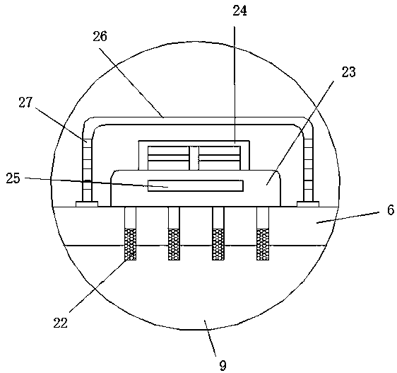 Combined type feed storing device which is convenient to move and facilitates material taking
