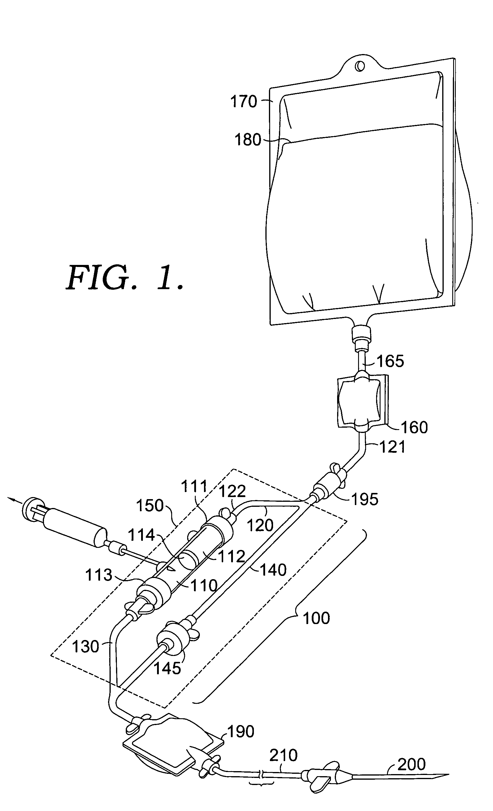 Blood compatibility testing method and device