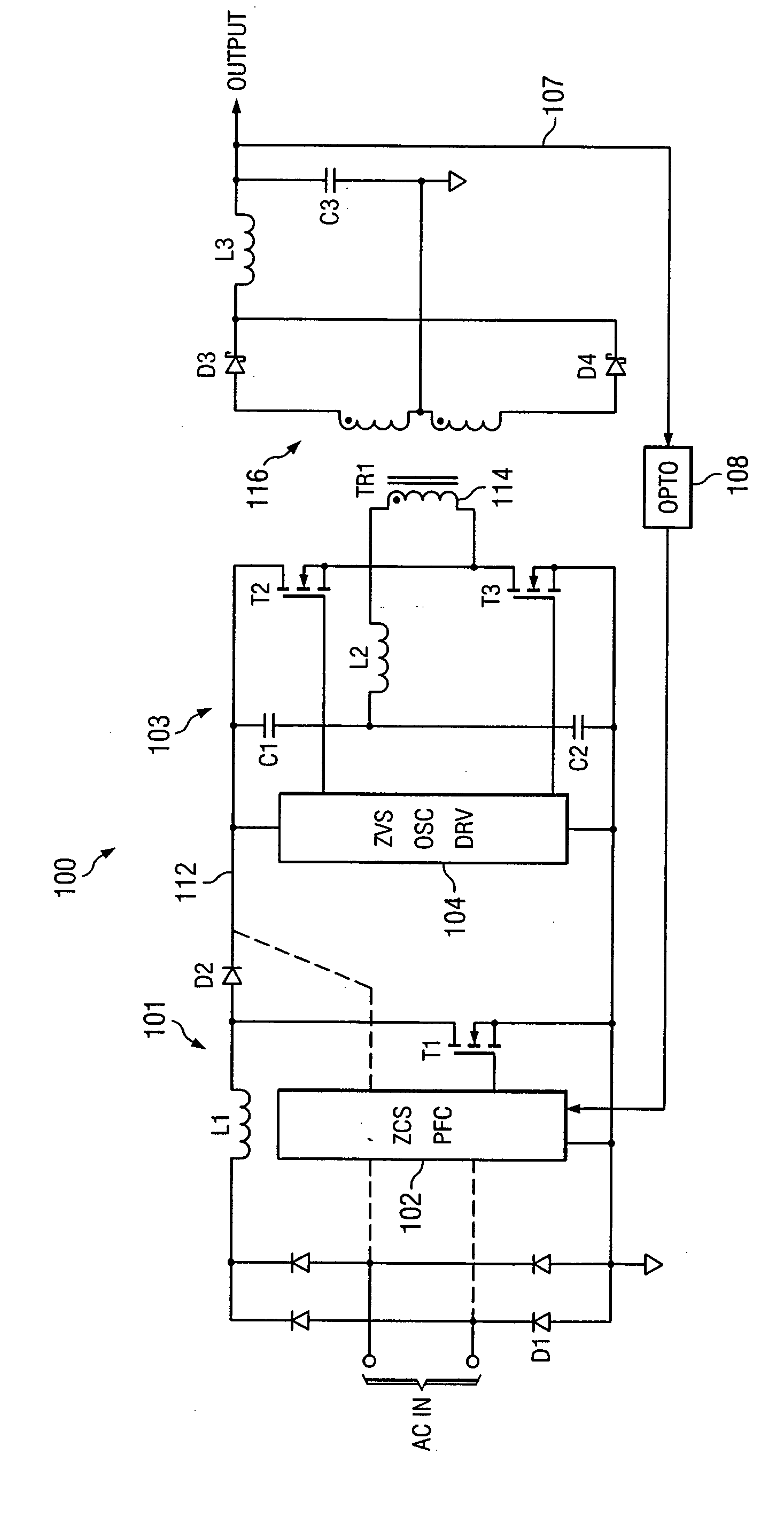 Highly efficient isolated AC/DC power conversion technique