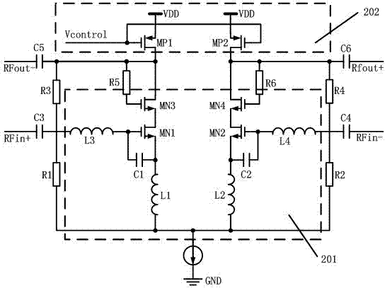 Amplifying, mixing and filtering device for GNSS (global navigation satellite system) receiving set