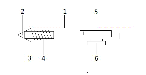 Carbon powder cleaning pen